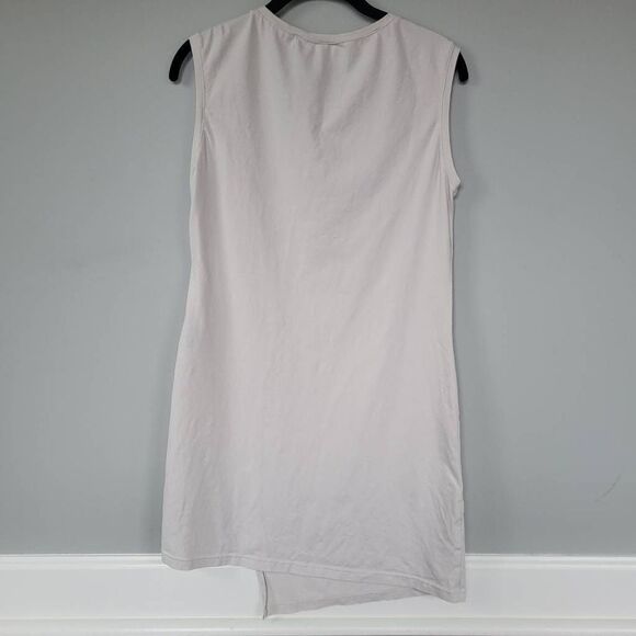 Peter O Mahler Womens Size Small Mini Dress White Sleeveless Asymmetrical Hem - Picture 2 of 8
